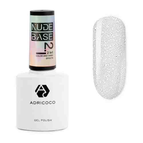 ADRICOCO Базовое покрытие Nude Base 2 in 1, 8 мл, 02 romance, 8 мл