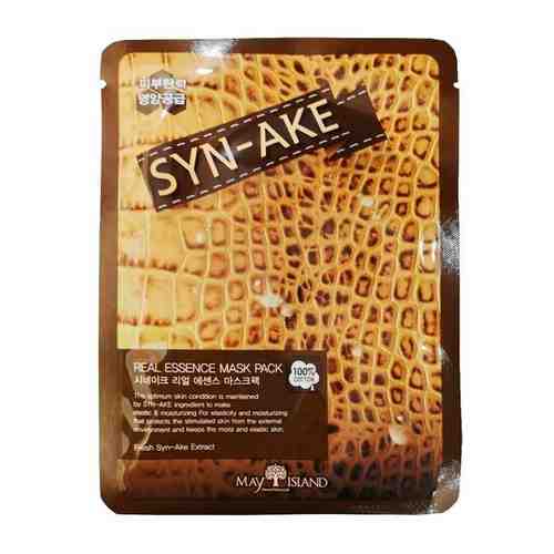 Антивозрастная тканевая маска с пептидами Syn-ake — May Island Real Essence Syn-Ake Mask Pack 25g