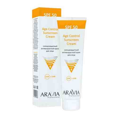 Aravia Professional Солнцезащитный анти-возрастной крем для лица Age Control Sunscreen Cream SPF 50, 100 мл