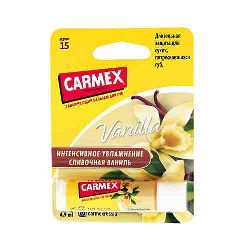 Бальзам для губ CARMEX ВАНИЛЬ в стике SPF-15 4,09 мл арт. 162717