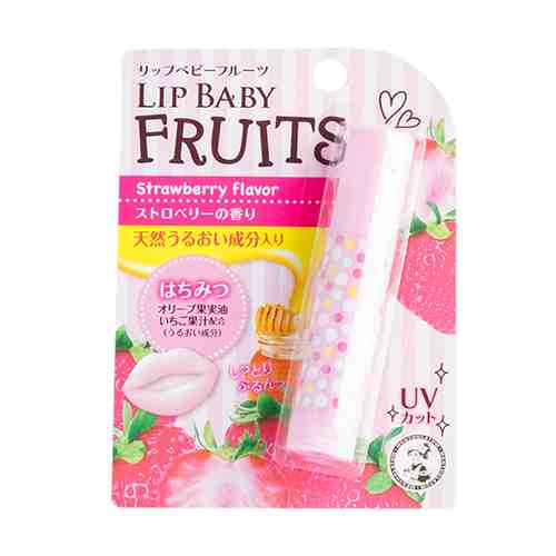 Бальзам для губ MENTHOLATUM LIP BABY FRUITS Клубника 4,5 г арт. 135669