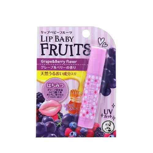 Бальзам для губ MENTHOLATUM LIP BABY FRUITS Виноград и лесные ягоды 4,5 г арт. 135670