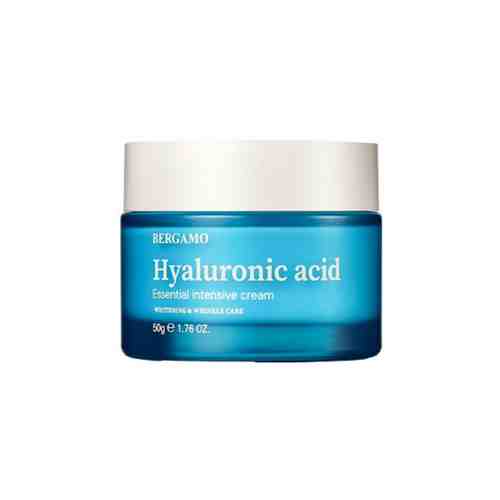 Bergamo / Крем для лица с гиалуроновой кислотой Hyaluronic Acid Essential Intensive Cream, 50 гр / Корейская косметика