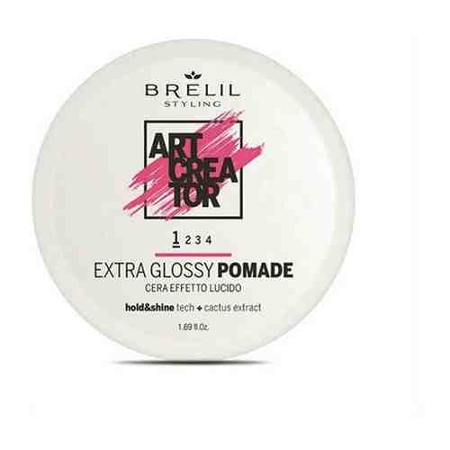 Brelil ART CREATOR Extra Glossy Pomade Помада слабой фикс. для создания ультра-блеска 50 мл (1)