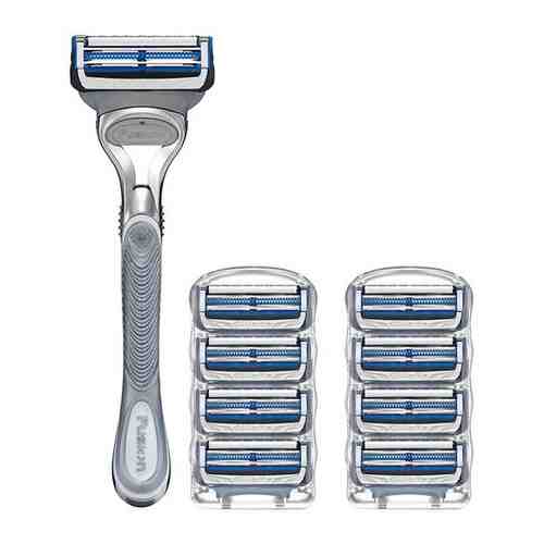 Бритвенный станок Gillette SkinGuard + 8 сменных кассет SkinGuard