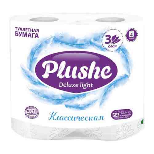 Бумага туалетная plushe deluxe light классик 3-х сл.8шт.бел.15м(11954)