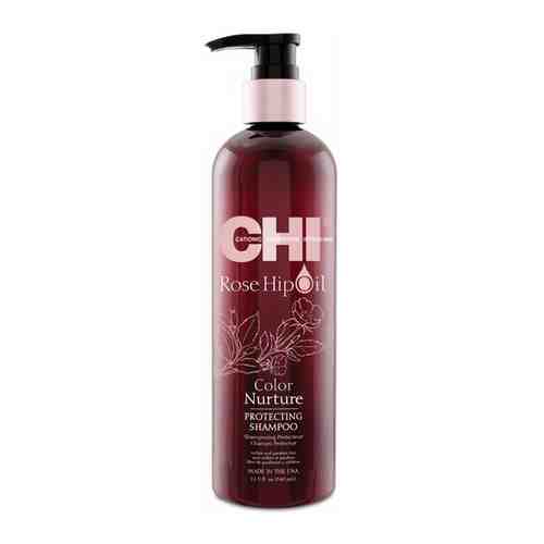 CHI Rose Hip Oil Protecting Shampoo Шампунь с маслом розы для окрашенных волос 340 мл