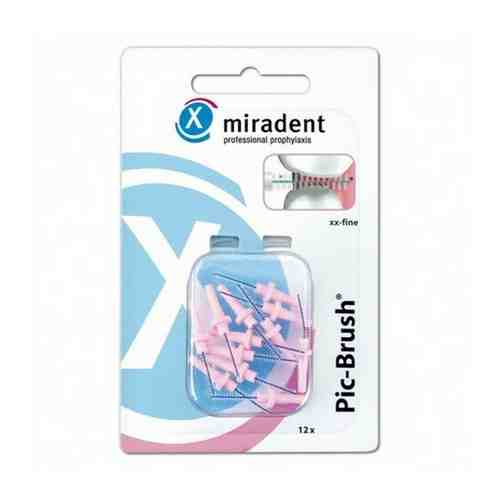 Ёршики Miradent Pic-Brush, 0.45 мм, розовые, 12 штук