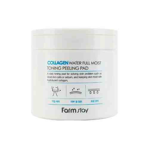 Farm Stay - Collagen Отшелушивающие очищающие подушечки с коллагеном 150мл