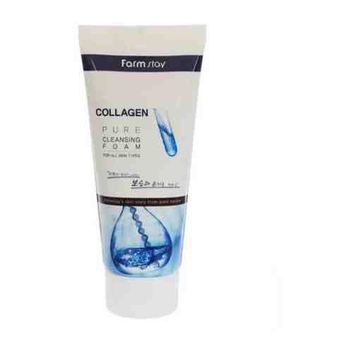 FARMSTAY Очищающая пенка с коллагеном Collagen Pure Cleansing Foam, 100мл