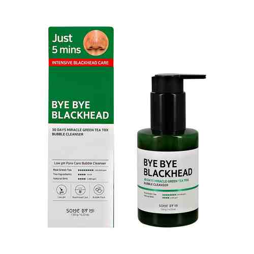 Гель для умывания SOME BY MI BYE BYE BLACKHEAD кислородный с экстрактом зеленого чая 120 г арт. 212262