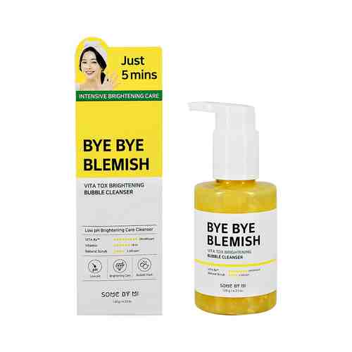 Гель для умывания SOME BY MI BYE BYE BLEMISH кислородный с витаминами и экстрактом юдзу для сияния кожи 120 г арт. 212261