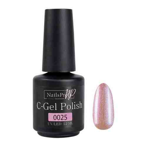 Гель-лак для ногтей с шиммером NailsProfi C-Gel Polish-S 0019 - 12 мл