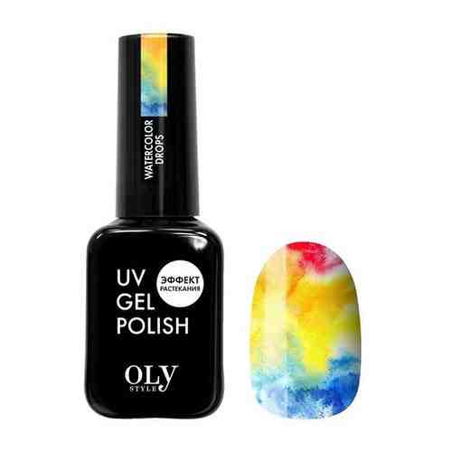 Гель-лаковое покрытие OLYSTYLE UV Watercolor Drops с эффектом растекания, 10 мл