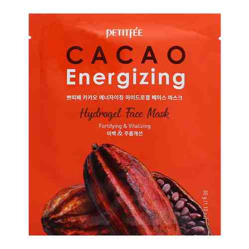 Гидрогелевая маска для лица с какао Petitfee Cacao Energizing Hydrogel Face Mask 32 гр.