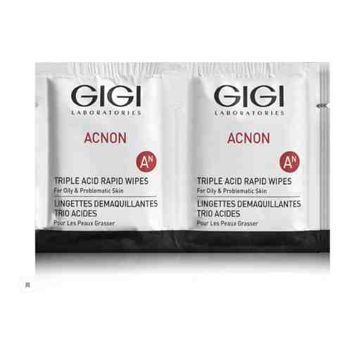 GIGI / ACNON Triple acid rapid wipes / Салфетка-пилинг трехкислотная, 2 шт