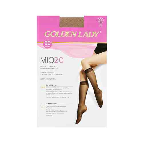 Гольфы женские GOLDEN LADY MIO 20 den Melon 2 пары арт. 209608