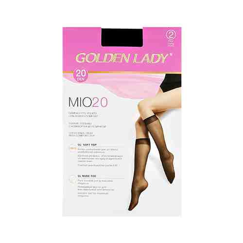 Гольфы женские GOLDEN LADY MIO 20 den Nero 2 пары арт. 209609