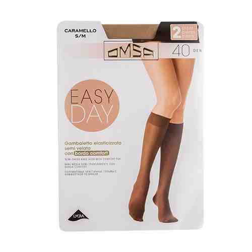 Гольфы женские OMSA EASY DAY 40 den р-р S/M 2 пары 1/2 Caramello арт. 91042