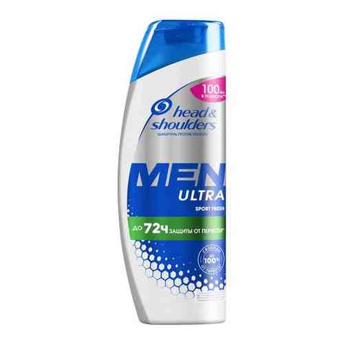 Head & Shoulders Шампунь против перхоти Men Ultra Sport Fresh, мужской, с мятой / Хед энд Шолдерс / 400мл