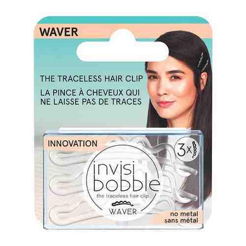 Invisibobble Waver Pretty Dark - Инвизибабл Вевер Претти Дарк Заколка коричневая с подвесом, 3 шт -