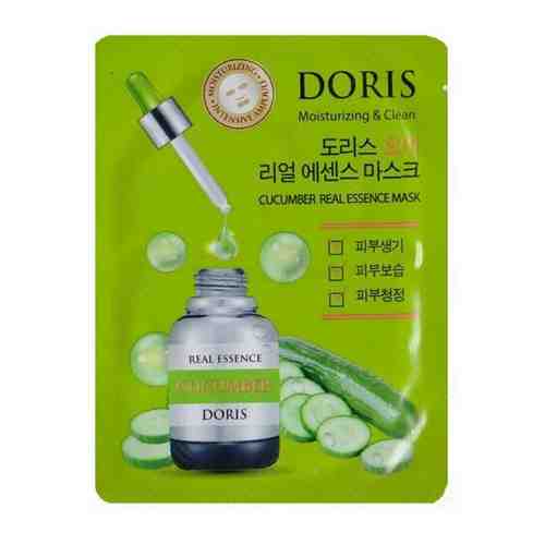 JIGOTT DORIS Тканевая ампульная маска с экстрактом огурца CUCUMBER REAL ESSENCE MASK, 25 мл