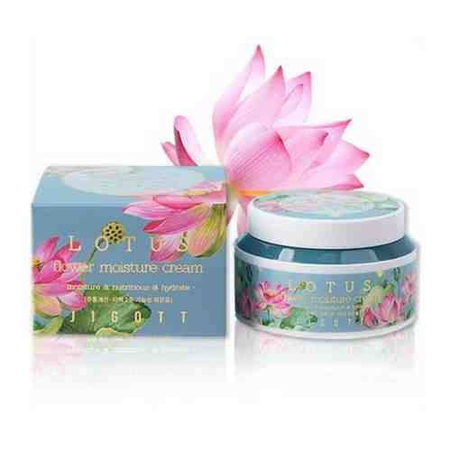 Jigott Увлажняющий крем для лица с экстрактом лотоса / Lotus Flower Moisture Cream, 100 мл