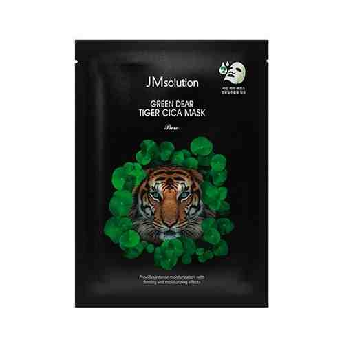 JM Solution Регенерирующая маска для лица с центеллой Green Dear Tiger Cica Mask, 30мл