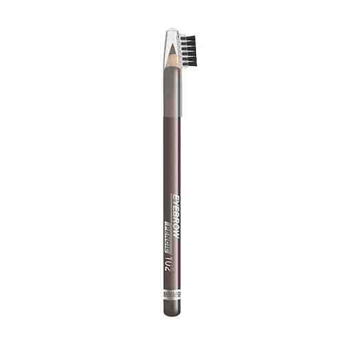 Карандаш для бровей LUXVISAGE EYEBROW PENCIL тон 102 шатен арт. 201808