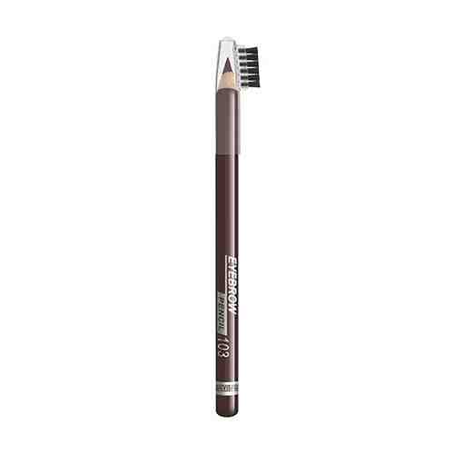 Карандаш для бровей LUXVISAGE EYEBROW PENCIL тон 103 каштан арт. 201809