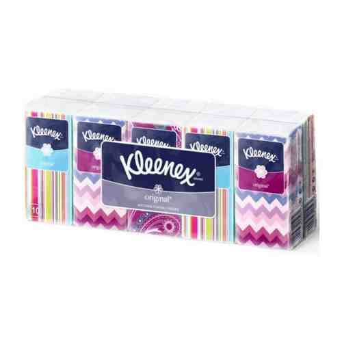 KLEENEX Носовые платки Original 1шт = спайка (10уп по 10шт)