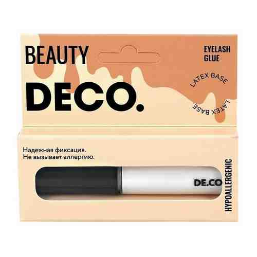 Клей для ресниц и пучков `DECO.` EYELASHES ADHESIVE гипоаллергенный (на латексной основе) 5 мл