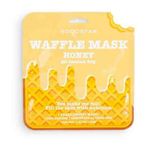 Kocostar Питательная вафельная маска для лица «Медовое удовольствие» / Waffle Mask Honey