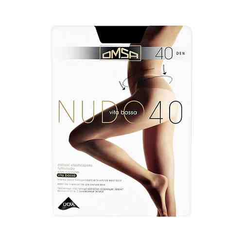 Колготки женские OMSA NUDO VITA BASSA 40 den Nero р-р 4 арт. 33914