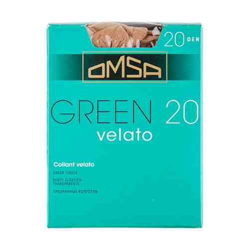 Колготки женские в коробочке OMSA GREEN 20 den Caramello р-р 2 арт. 52320