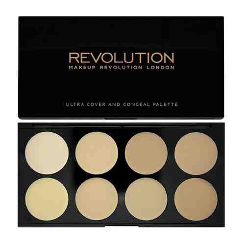 Корректирующие средства Makeup Revolution Палетка консилеров Makeup Revolution Ultra Cover and Conceal Palette - Light