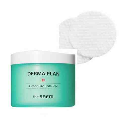 Косметический спонж The SAEM Derma Plan Green Trouble Pad (1 шт)