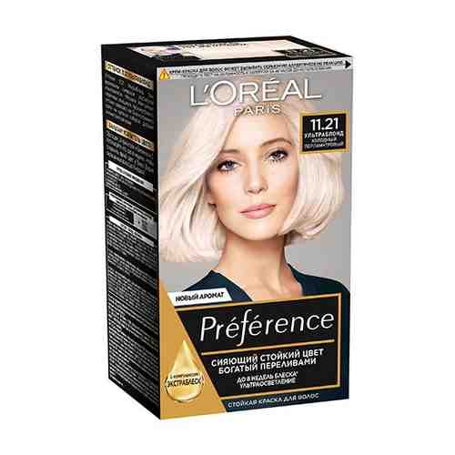 Краска для волос LOREAL PREFERENCE тон 11.21 Ультраблонд холодный перламутровый арт. 118534