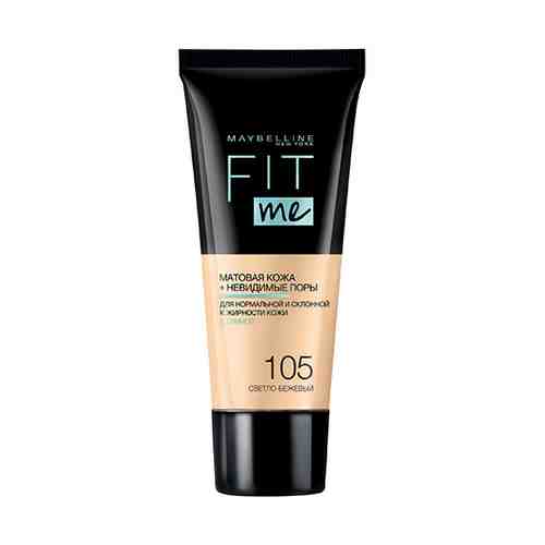 Крем тональный для лица MAYBELLINE FIT ME тон 105 светло-бежевый арт. 143341