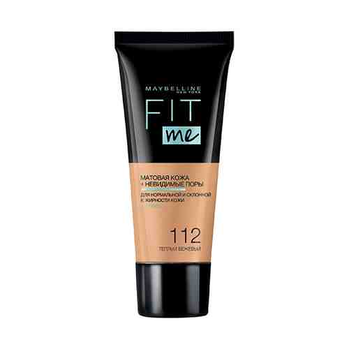 Крем тональный для лица MAYBELLINE FIT ME тон 112 теплый бежевый арт. 158446