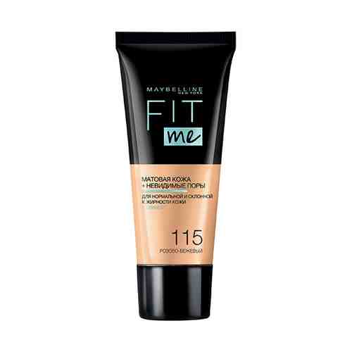 Крем тональный для лица MAYBELLINE FIT ME тон 115 розово-бежевый арт. 143343