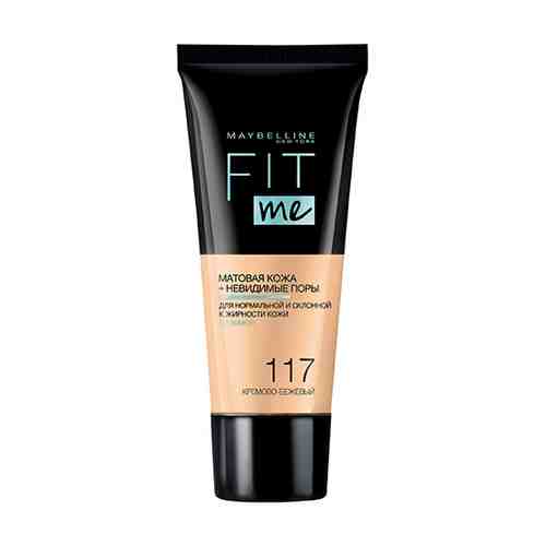 Крем тональный для лица MAYBELLINE FIT ME тон 117 кремово-бежевый арт. 200007