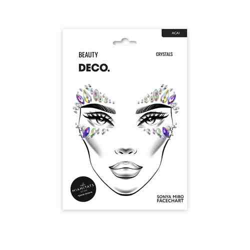 Кристаллы для лица и тела DECO. FACE CRYSTALS by Miami tattoos Acai арт. 196020