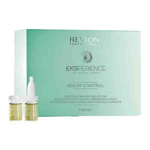 Лосьон для кожи головы очищающий Revlon Eksperience Sebum Control Sos Scalp Balancing Lotion регулирующий 12 шт по 7 мл