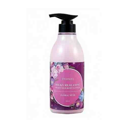 Лосьон для тела Deoproce Milky Relaxing Body Lotion Cotton Rose (500 мл)