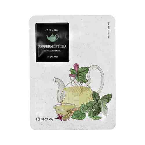 Маска для лица ELISHACOY SKIN TEA TIME с экстрактом листьев перечной мяты успокаивающая 20 г арт. 204783