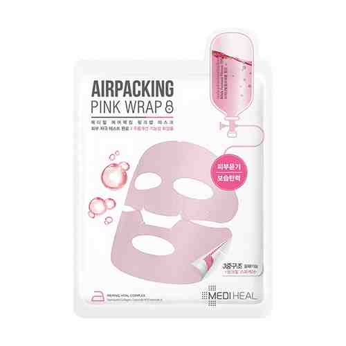 Маска для лица MEDIHEAL AIRPACKING pink wrap с коллагеном и керамидами фольгированная 18 мл арт. 136060