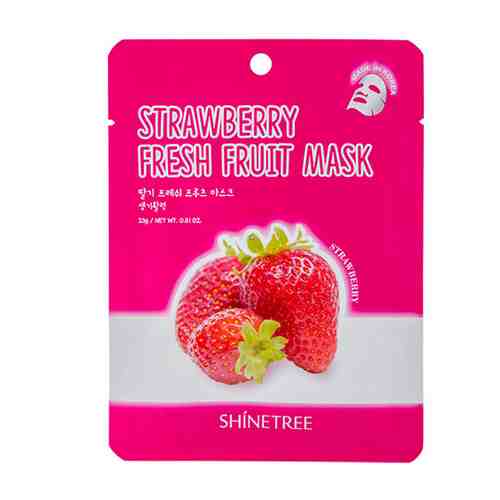 Маска для лица SHINETREE FRESH FRUIT с экстрактом клубники 23 г арт. 147093