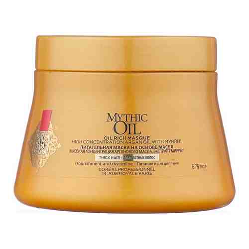 Маска LOREAL PROFESSIONNEL Mythic Oil для плотных волос, 200 мл