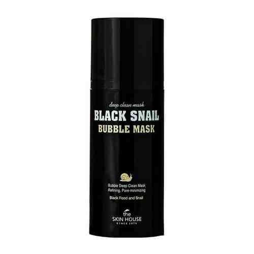 Маска очищающая кислородная с экстрактом черной улитки THE SKIN HOUSE Black Snail Bubble Mask 100ml